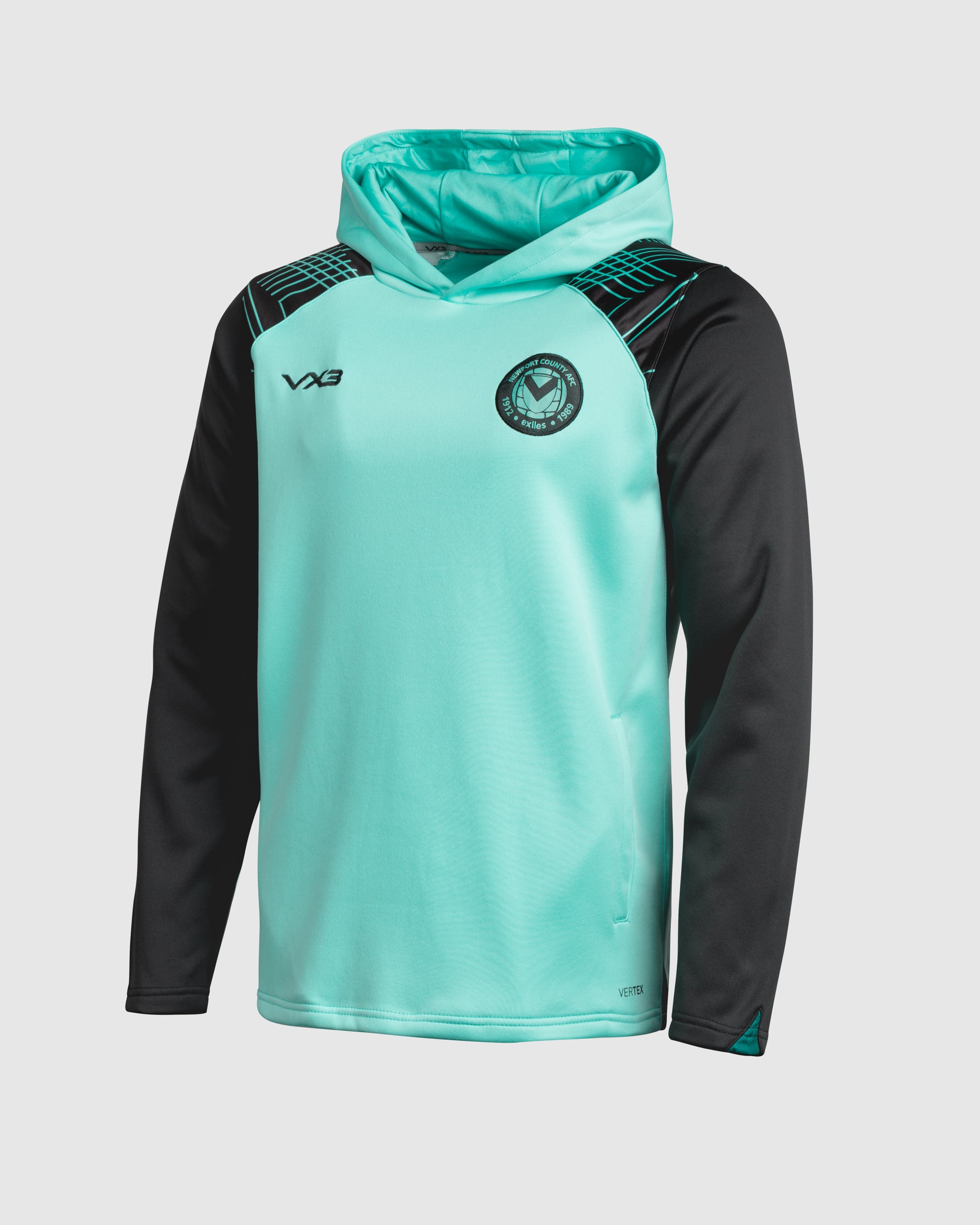 Newport County AFC 25 26 Vertex Training Hoodie Youth Aruba Blue Coral newport-county-afc-25-26-vertex-training-hoodie-youth-aruba-blue-coral