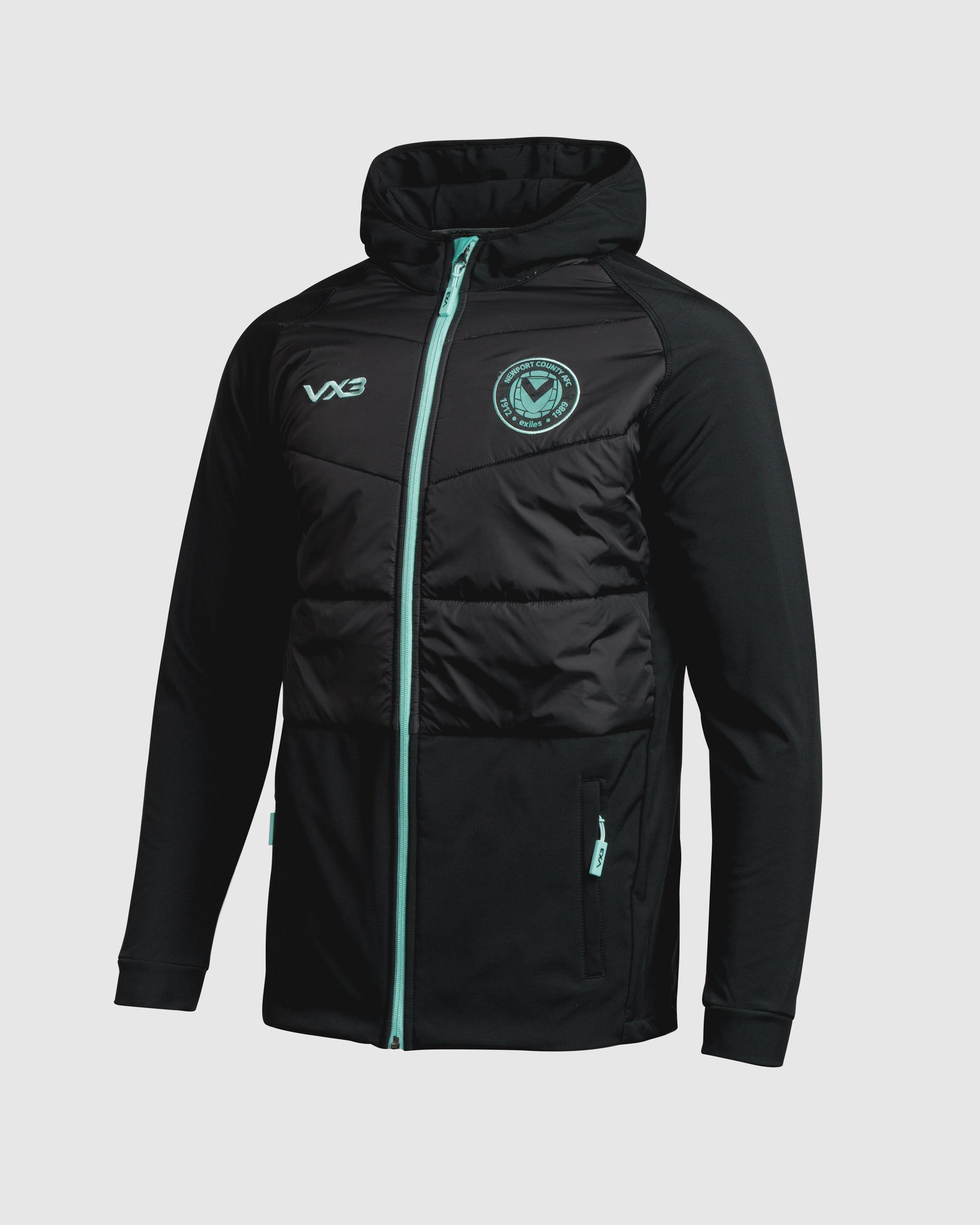 Newport County AFC 25/26 Tempest Hybrid Jacket Black – Newport