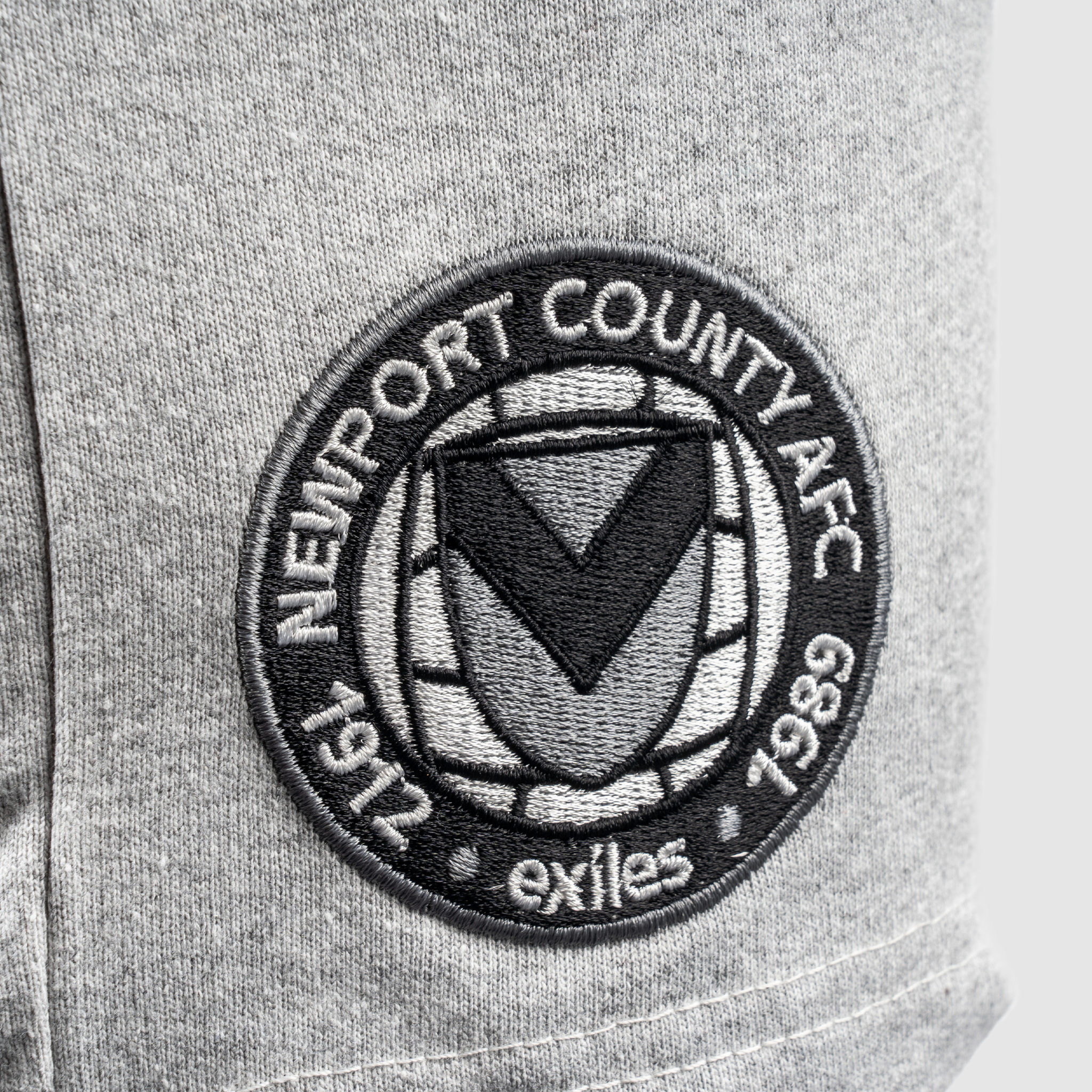 Newport County AFC Jogger Shorts Grey Marl