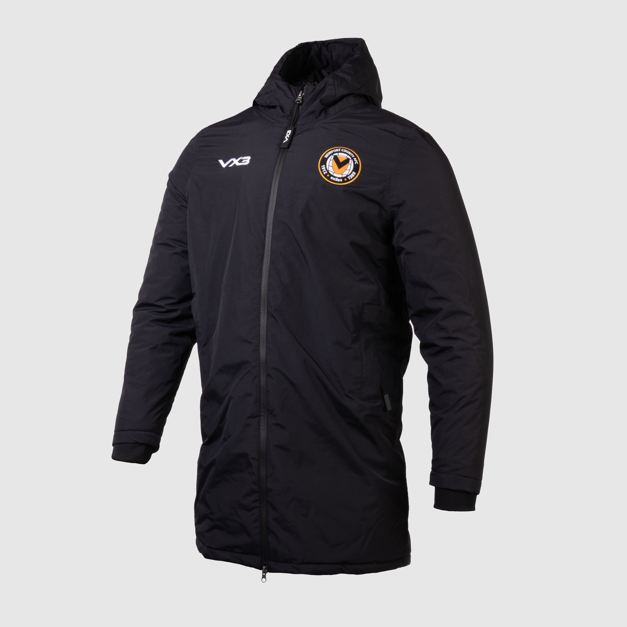 Newport County AFC Nero Managers Jacket